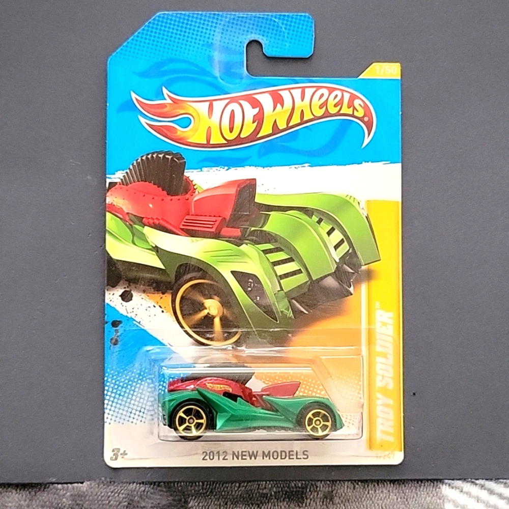 Hot Wheels 2012 New Models Green Mohawk Troy Soldier